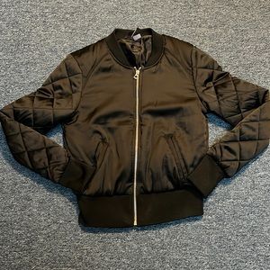 H&M Bomber Jacket, Black size S